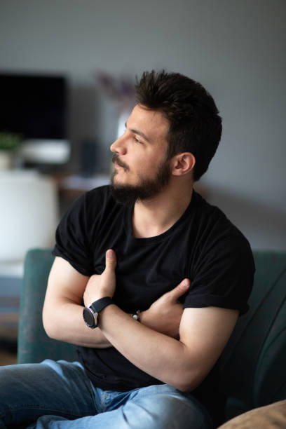 istock Portrait of smiling handsome man 1697422893