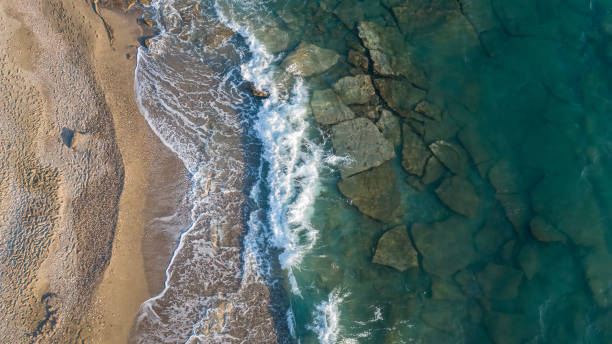 istock Gazipasa, sea beach, cliffs, turquoise colour and waves. 1697502034