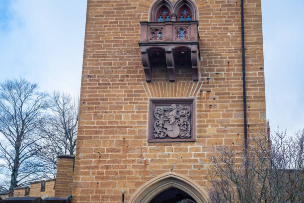 Baden-Wurttemberg, Germany - Dec 14, 2019: Margraves Tower at Hohenzollern Castle - Germany