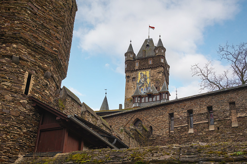 Cochem, Germany - Jan 20, 2020: Cochem Castle - Cochem, Germany