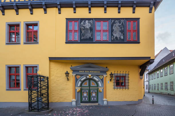 Erfurt, Germany - Jan 18, 2020: Haus zum Sonneborn - Erfurt, Germany
