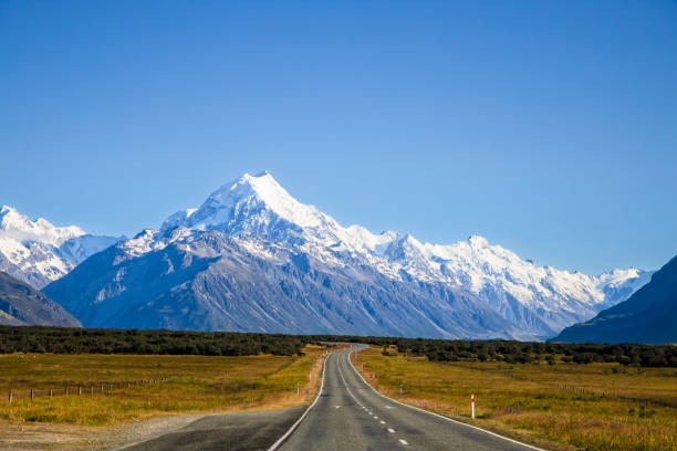 istock NZ Mt Cook Long windy highway 1697654148