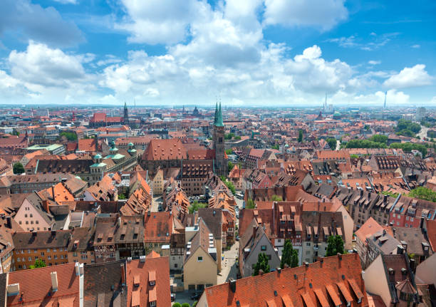 istock Nuremberg old town aerial panoramic view, 1697683315