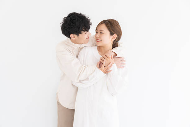 istock asian couple , white background 1697781314