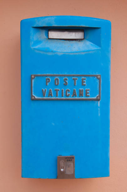 istock Blue Mail Box in Vatican State, Italy 1697879069