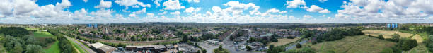 istock Aerial View of British Residential District 1697920868