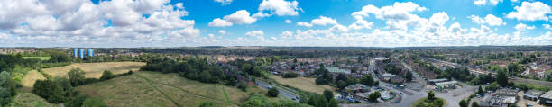 istock Aerial View of British Residential District 1697928431