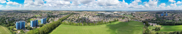 istock Aerial View of British Residential District 1697946707