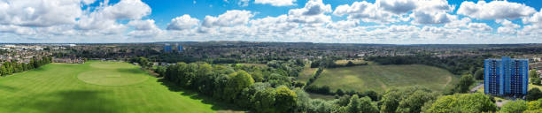 istock Aerial View of British Residential District 1697954765