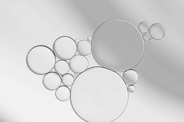Oil and water bubbles background