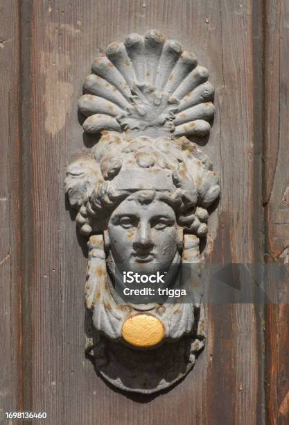 Old Italian Door Knocker Stock Photo - Download Image Now - Ancient, Antique, Architecture
