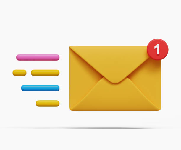 istock 3D online chatting icon. Quick and fast online communication. Sending email. Mail icon with notification and speed lines. 3d illustration 1698148397