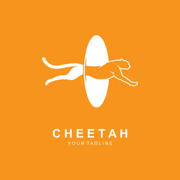 Vector illustration of cheetah symbol vector icon illustration design