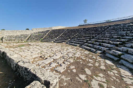 The Greek Theater in Palazzolo Acreide,Province of Syracuse, Italy