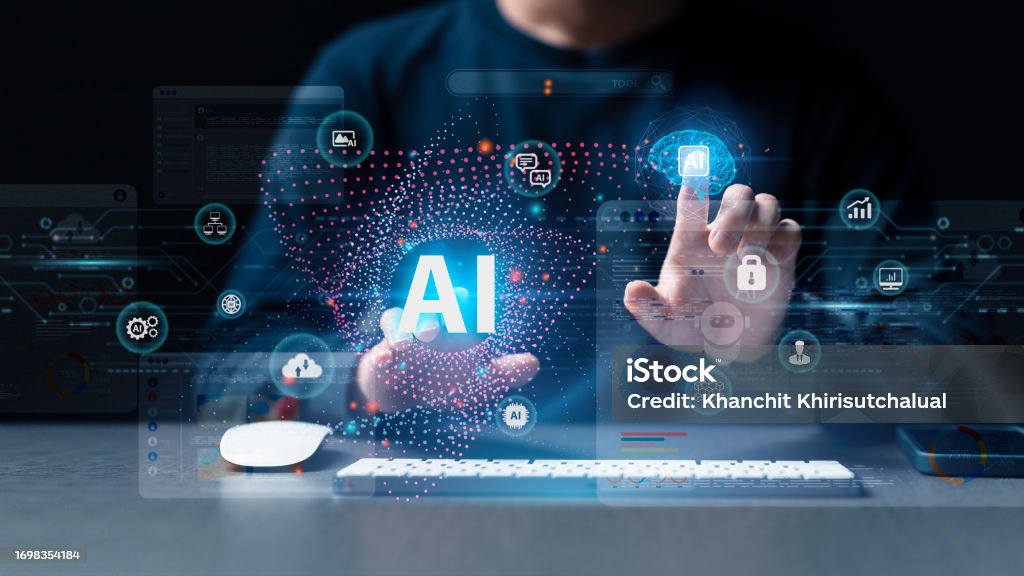 A Data Analyst Using Technology Ai For Working Tool For Data Analysis ...