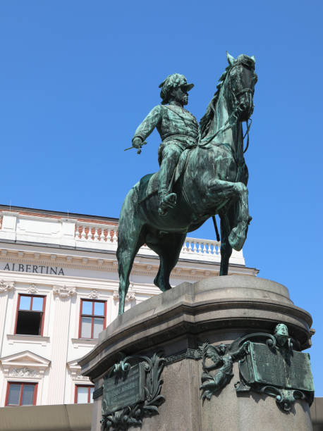 istock Equestrian statue in Albertina square in Vienna Wien austria 1698361926