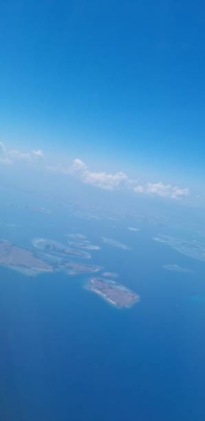 istock Aerial view of blue island 1698394133