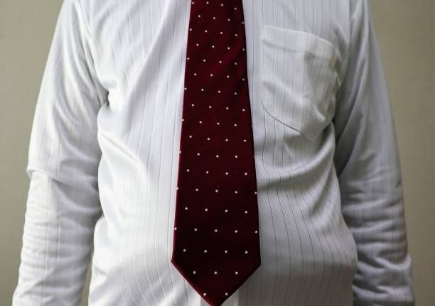 A photo of a fat businessman