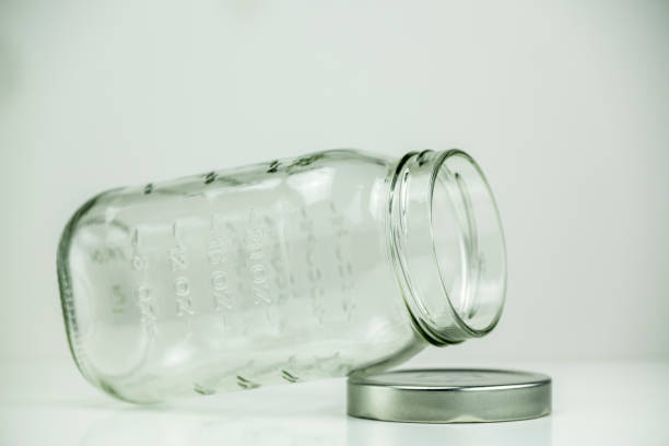 istock Open glass jar with measurements for kitchen 1698478948