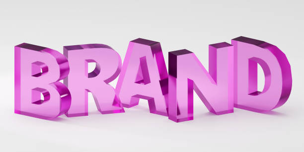 istock 3d rendered word brand over grey background. Branding concept. 3D rendering illustration 1698480732