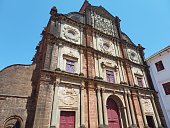 Famous church in Goa Basilica of Bom Jesus