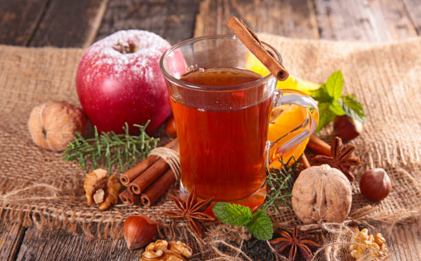istock Winter hot tea with fruits and spices 1698522719