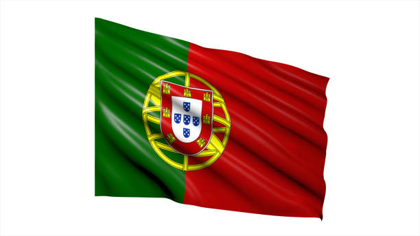 istock Portugal national flag on white background. 1698536044