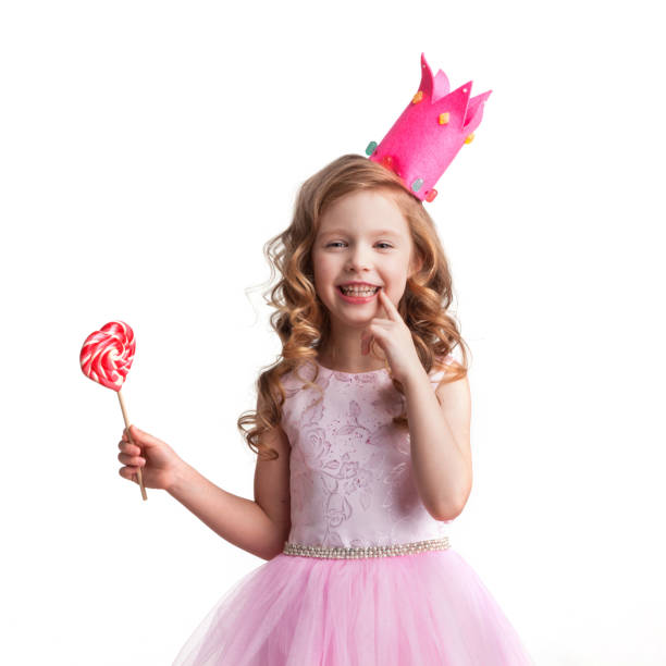 istock Candy princess girl with lollipop 1698568072