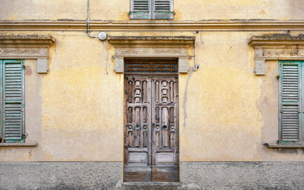 istock Yellow house in classic style, exterior 1698617223