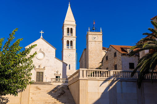 Supetar town on Brac Island, Croatia