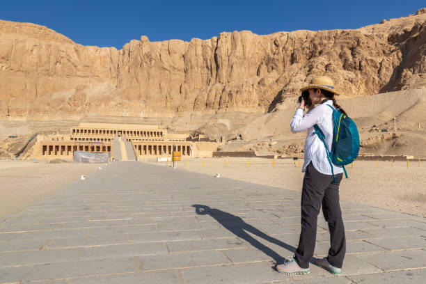 istock Woman at Hatshepsut Temple 1698672037