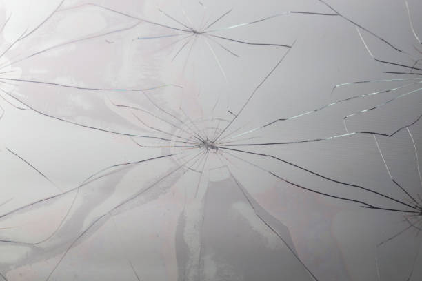 istock close-up view of slanted broken LCD screen with visible pixel grid and selective focus 1698751322