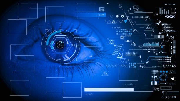 istock The concept of the new technology is iris recognition. 1698751616