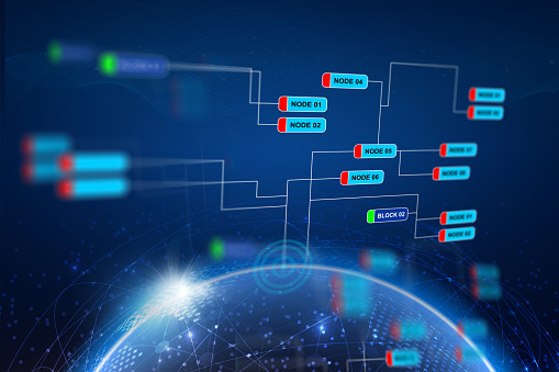 Programming code abstract technology background of software developer, computer script