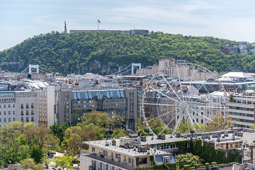 Cityscape of Budapest capital city of Hungary on 1 May 2023