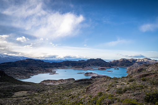 Verde lake near to Chile Chico in the Chilean Patagonia