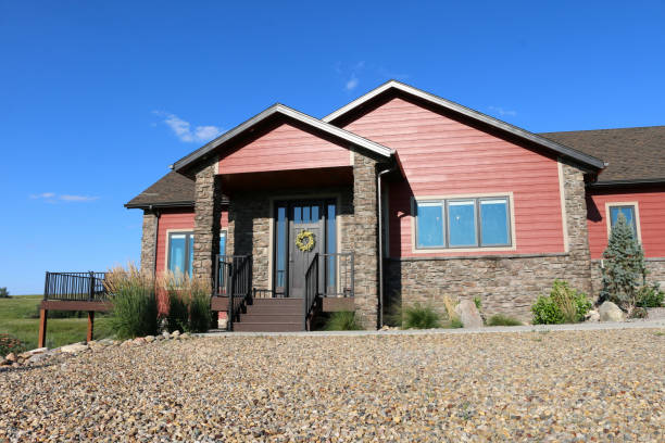 Large Rural Single Family Home Exterior