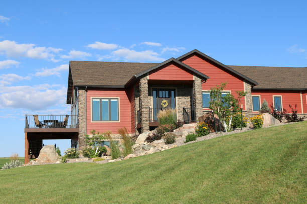 Large Rural Single Family Home Exterior
