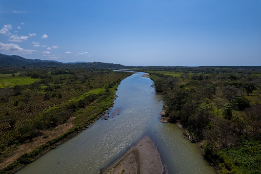 Drought in the Paraguai River in Cáceres, Mato Grosso, Brazil.