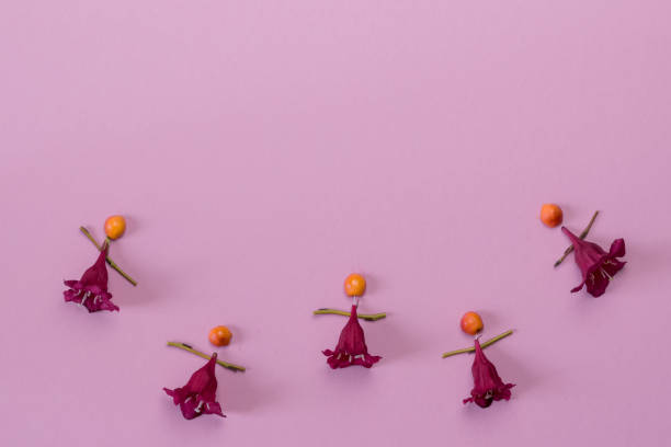 istock dancing ballerinas made from red flowers, creative ideas from flowers 1698935337