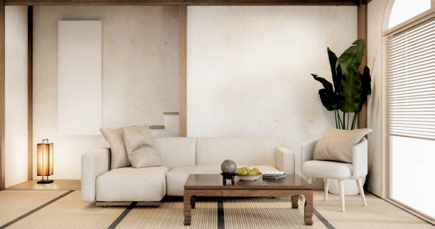 istock Sofa furniture and modern room interior design minimal.3D rendering 1698941212