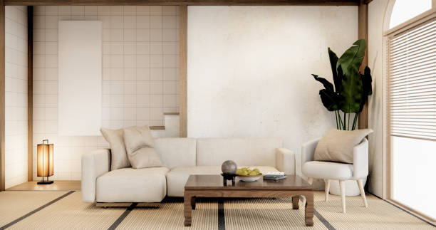 istock Sofa furniture and modern room interior design minimal.3D rendering 1698941757