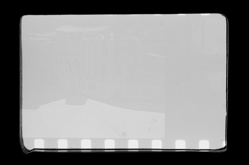 Frame scanned old film texture