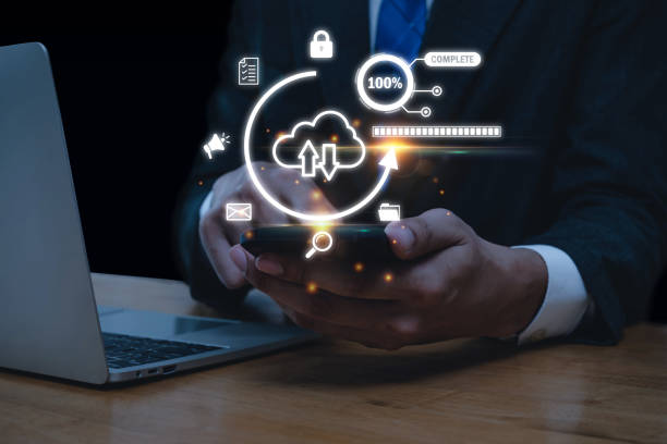 istock businessman investor in suit using mobile phone manage data file with icon diagram, cloud computing technology, internet security, business finance, digital marketing, file data transfer concept 1698963787