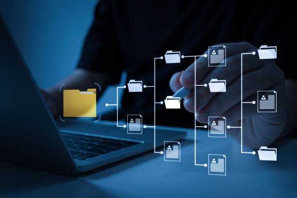 istock business people pointing pen on virtual online document database icon diagram on laptop computer, document management system, digital marketing, business finance, internet, network technology concept 1698964876