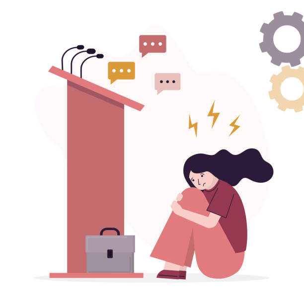 7,500+ Fear Of Public Speaking Stock Illustrations, Royalty-Free Vector Graphics & Clip Art - iStock | Stage fright, Nervous, Fear of heights