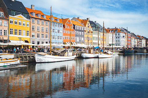 Houses by the Nyhavn canal in Copenhagen, Denmark