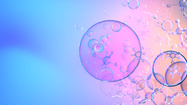 estructura molecular abstracta - biotecnología fotografías e imágenes de stock