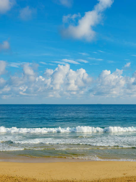 istock Bright ocean landscape. Sea waves and beautiful sky 1699042007