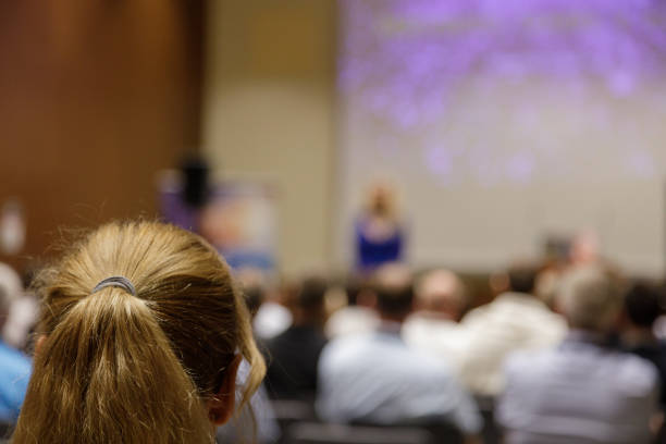 Blur of business Conference and Presentation in the conference hall.